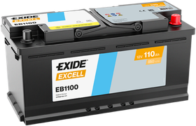 EXIDE - EB1100-EXI - Starter Battery - Povrat artikla narucenog iz Njemacke nije moguc.