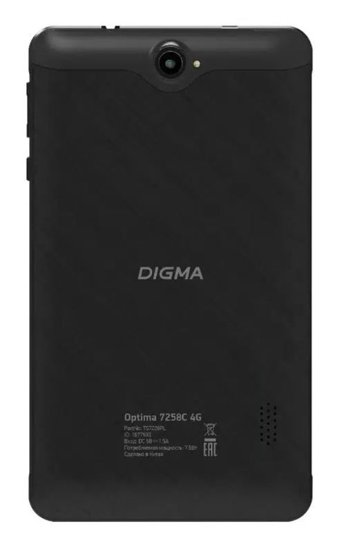Задняя крышка с рамкой для Digma Optima 7258C 4G (Черная)