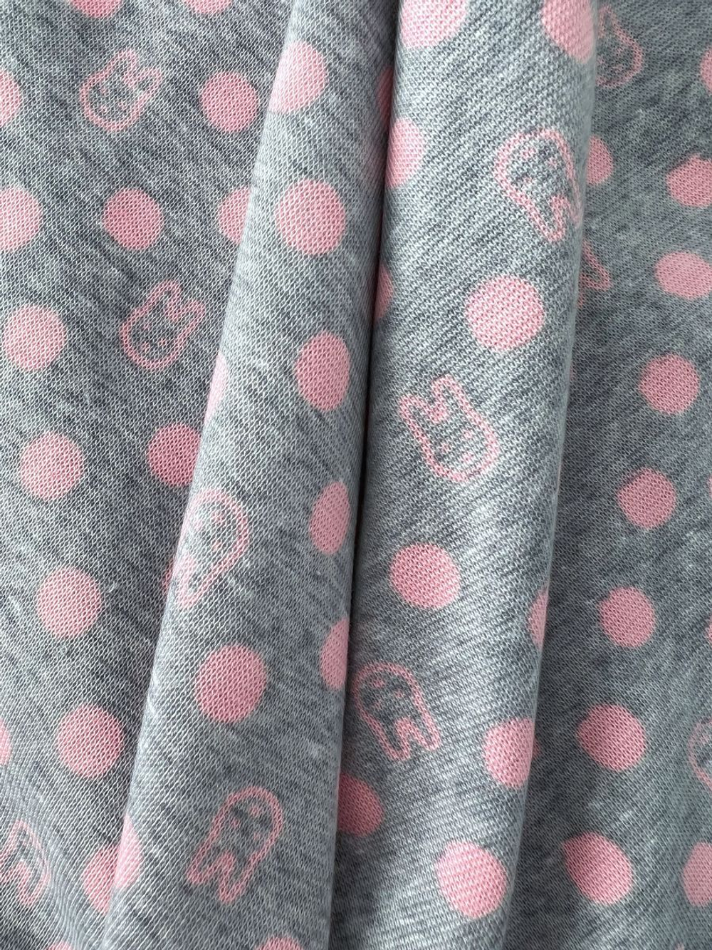 Интерлок ткань трикотаж пенье зайцы