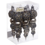 Набор украшений SHINE «Fairy tale» 14 см (6 шт.), champagne silver