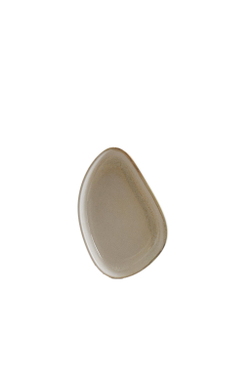 Zara Home тарелка из каменной керамики, цвет бежевый, 14 см