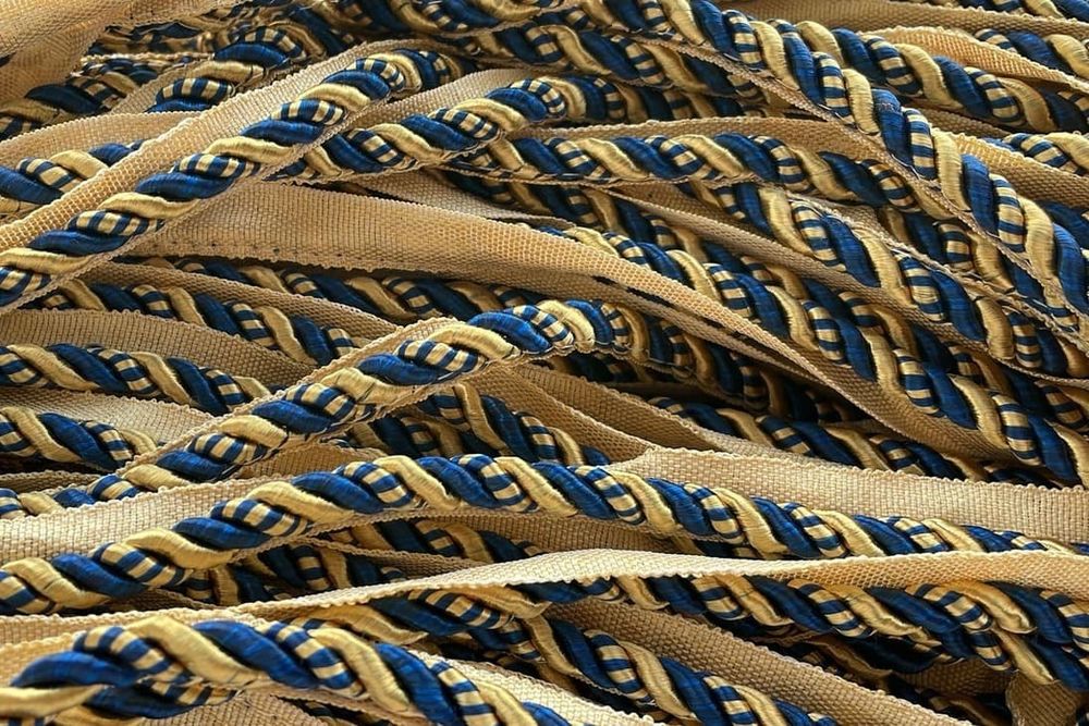 Кант декоративный 10.0 сине-золотой