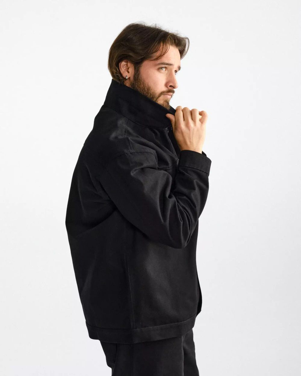 Рубашка Kuzma Оверширт Начало Твил Черная