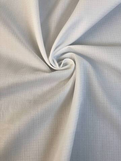 Коттон рубашечный белый жаккард гусинная лапка, хлопок