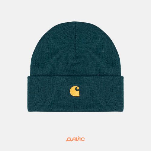 Шапка Carhartt WIP Chase Beanie артикул:I026222_duck_blue - купить в магазине Дайс