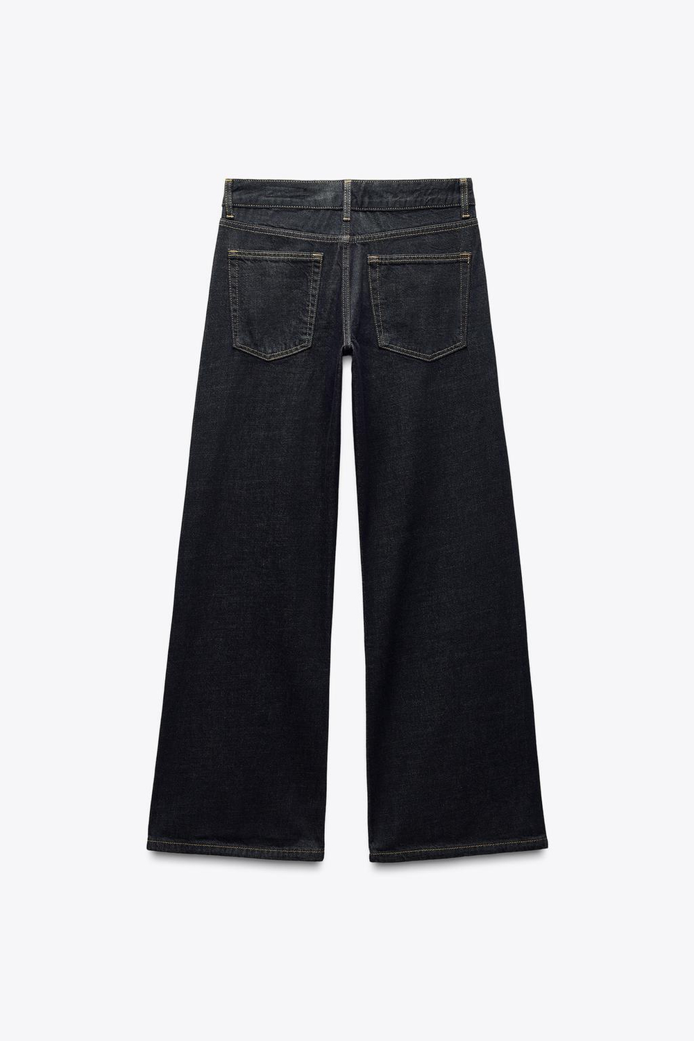 Джинсы wide-leg с низкой посадкой — zw collection