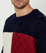 Шерстяной свитер Tommy Hilfiger - темно-синий(MW0MW36546)