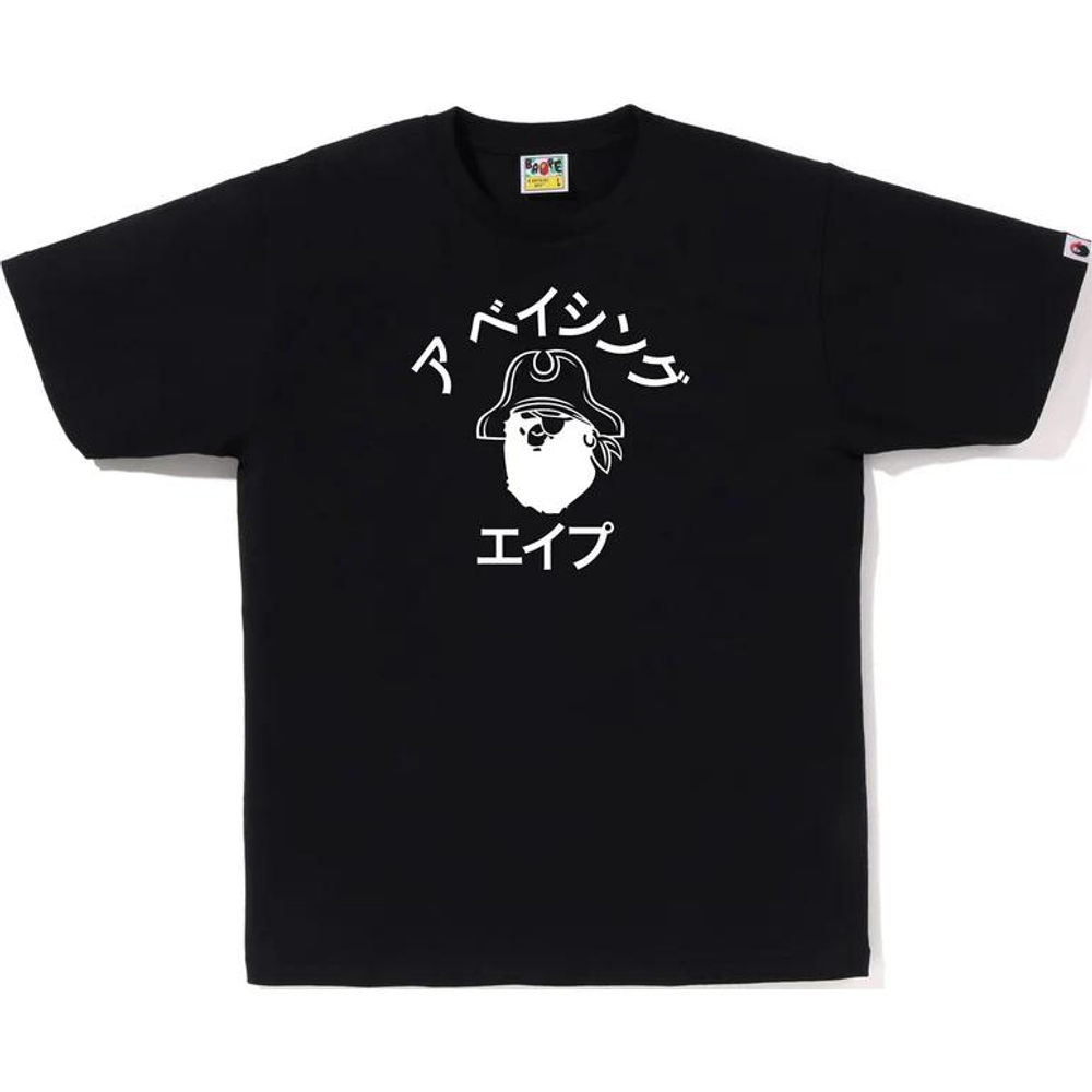A Bathing Ape Katakana Pirate College Tee