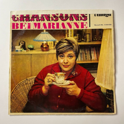 Винтажная виниловая пластинка LP Сборник Chansons Bei Marianne Шансон У Марианны (ГДР 1966)