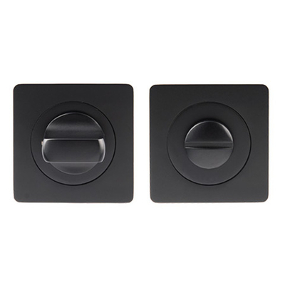 Завертка AVERS WC-2303-BLM черная, квадратная  (B2B)