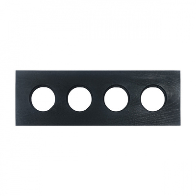 Рамка 4-х постовая, скрытый монтаж, Шедель Форест, дерево, цвет угольно-черный BF7-640-119