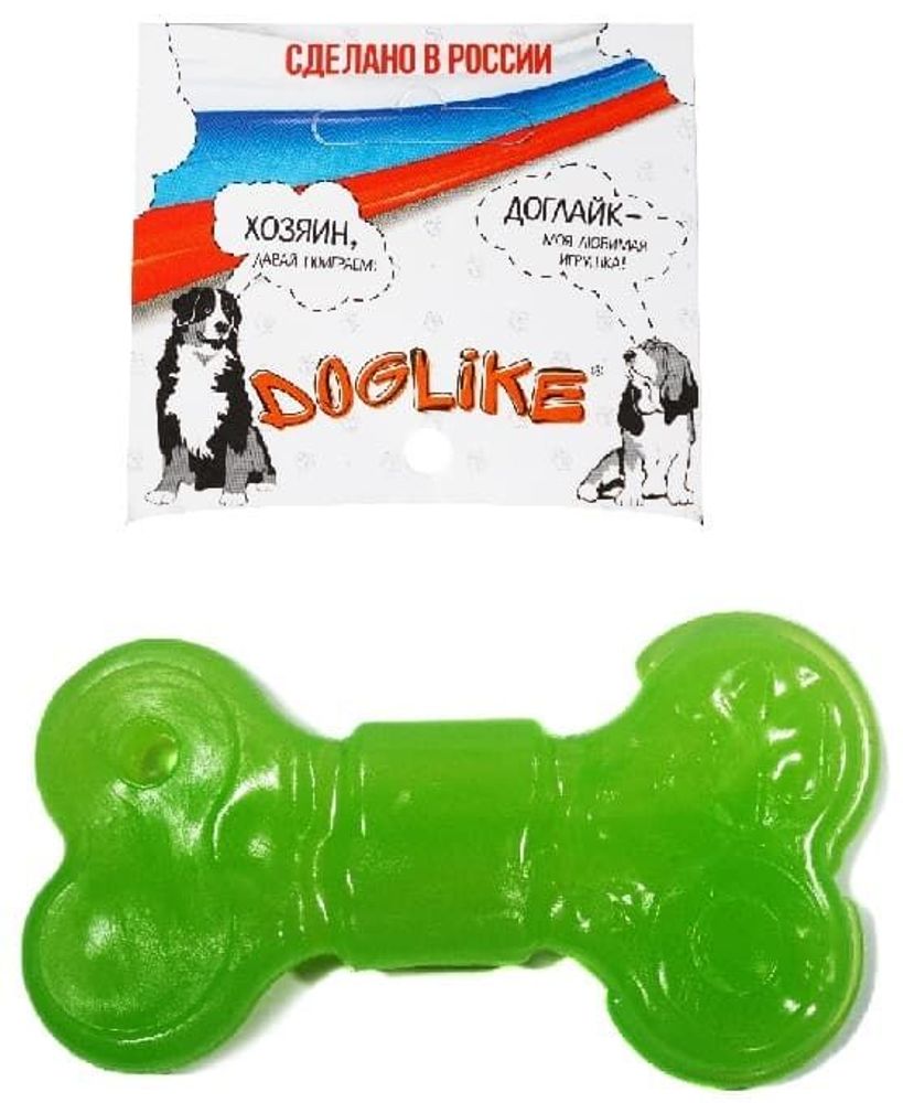 Кость большая Doglike, зеленый 164*84*18