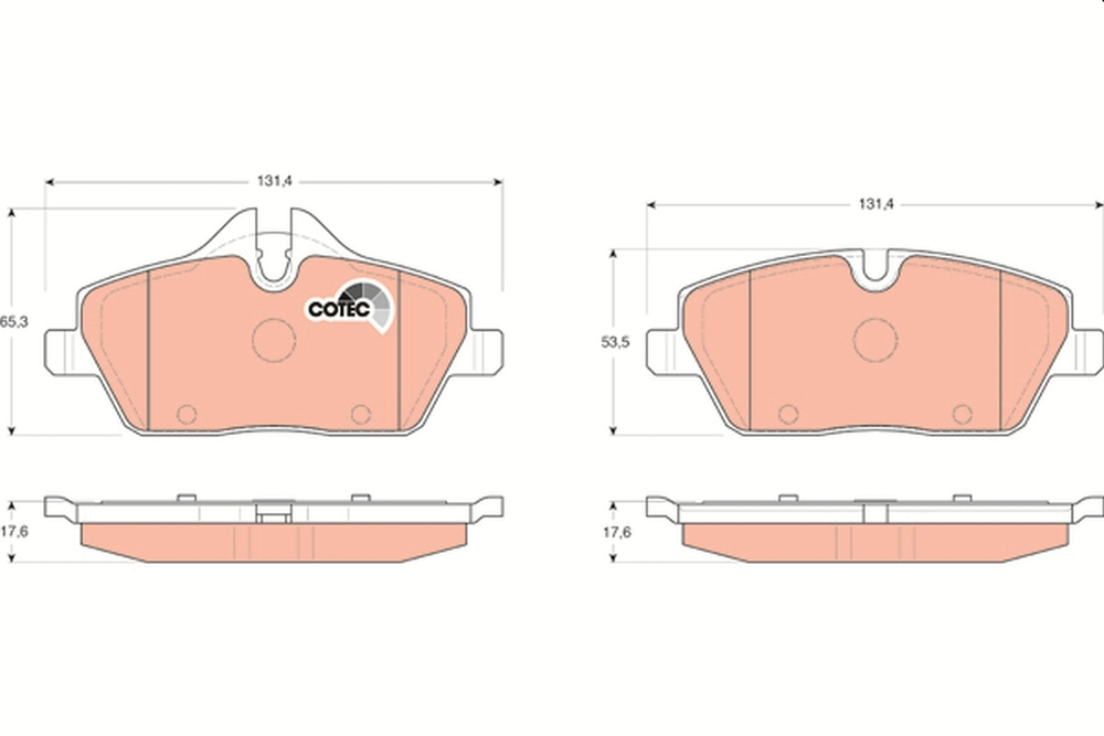 TRW - GDB1611-TRW - Brake Pad Set, disc brake