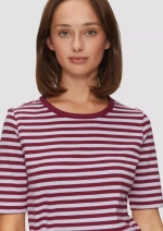 Полосатая рубашка из хлопкового джерси с длинными рукавами s.Oliver