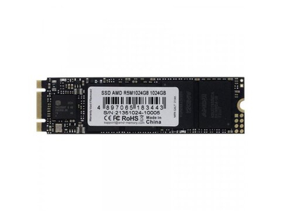 SSD накопитель AMD Radeon R5 1ТБ, M.2 2280, SATA III, [R5M1024G8]