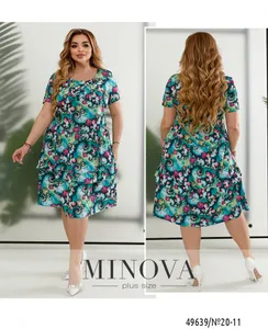Платье 20-11-зеленый Minova