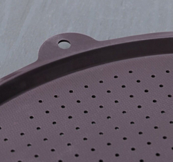 Коврик силиконовый круглый перфорированный с бортиками 34.5х1 см