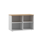 Прихожая с зеркалом комплект мебели Белый/Дуб крафт золотой 280х52х220 см