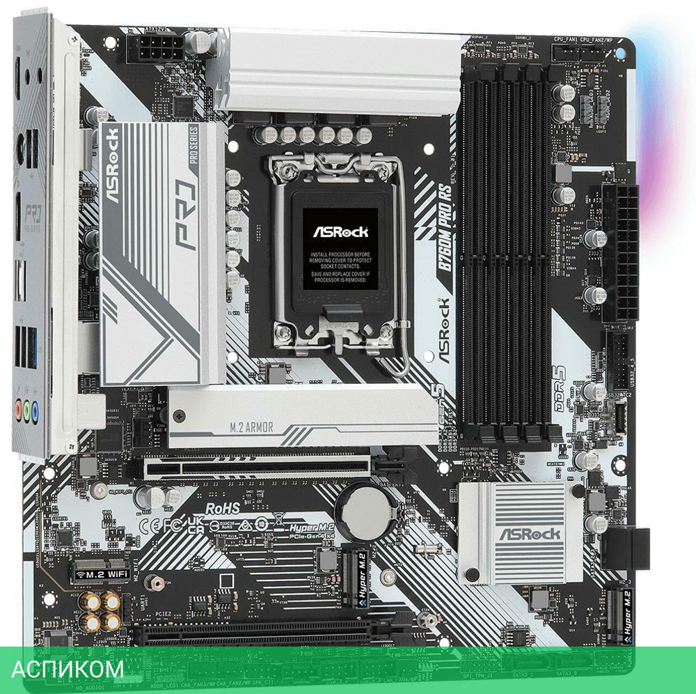 Материнская плата ASRock B760M Pro RS RTL DDR5