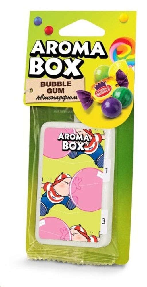 Ароматизатор подвесной  AROMA BOX  Bubble Gum (FOUETTE)