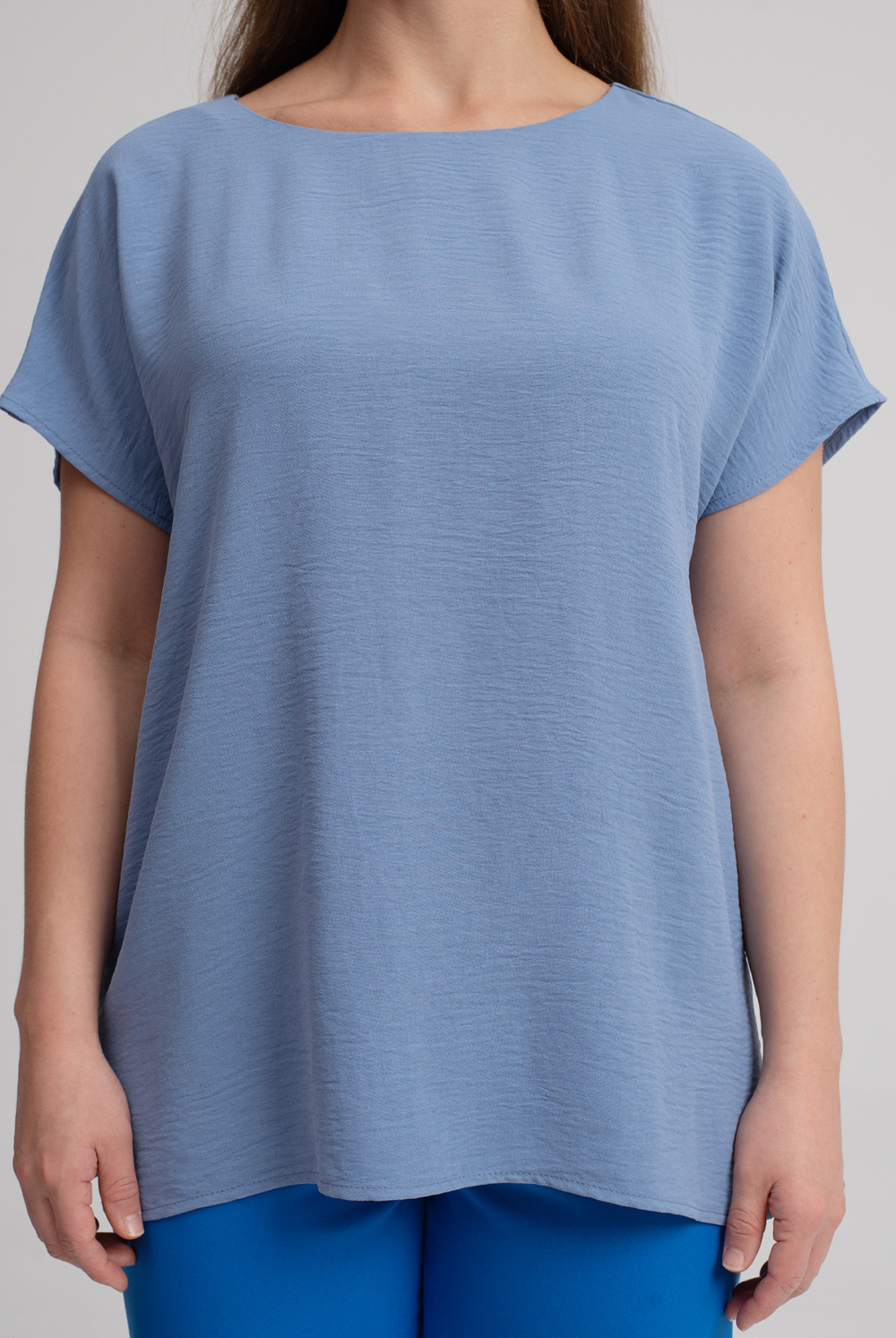 Блузка женская 3256зпа, св джинс #30СДж093256зпа