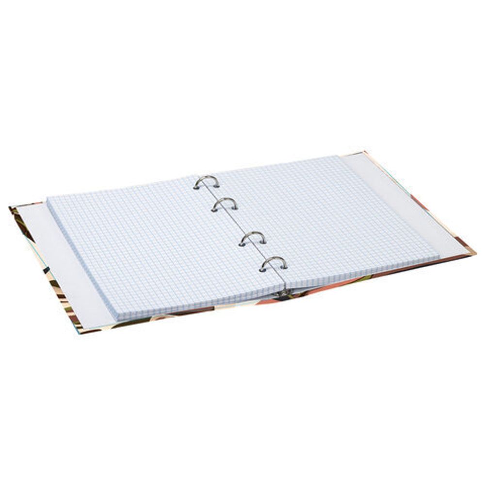 Тетрадь на кольцах А5 175х215 мм, 120 л., твердый картон, клетка, BRAUBERG, "Vision", 404075