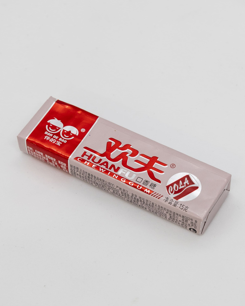 Жевательная резинка со вкусом кока-колы Huanfu, 15 гр,