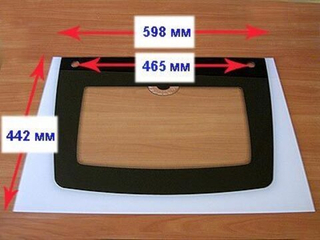 Стекло духовки наружное панорамное для газовой плиты Гефест ПГ 1200 С5