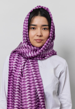 Шелковый палантин ARGYMAQ VIOLET 68*180