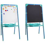 Мольберт детский с большим пеналом, голубой с синим, Nika, М1