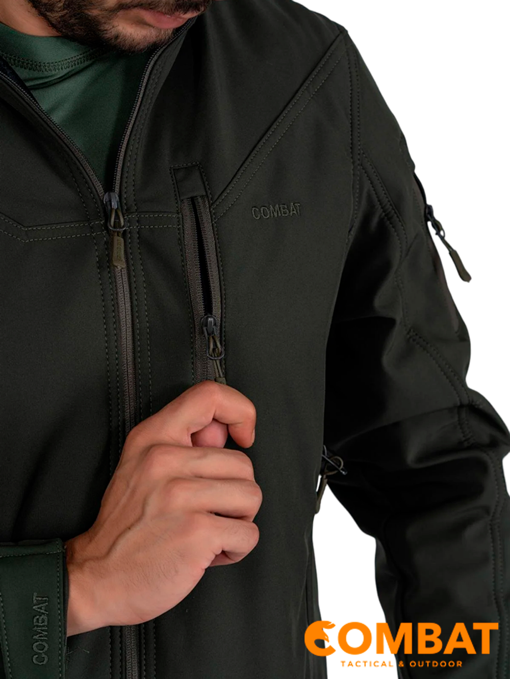 Куртка SoftShell Combat Tactical 307 (HAKİ-307C). Олива