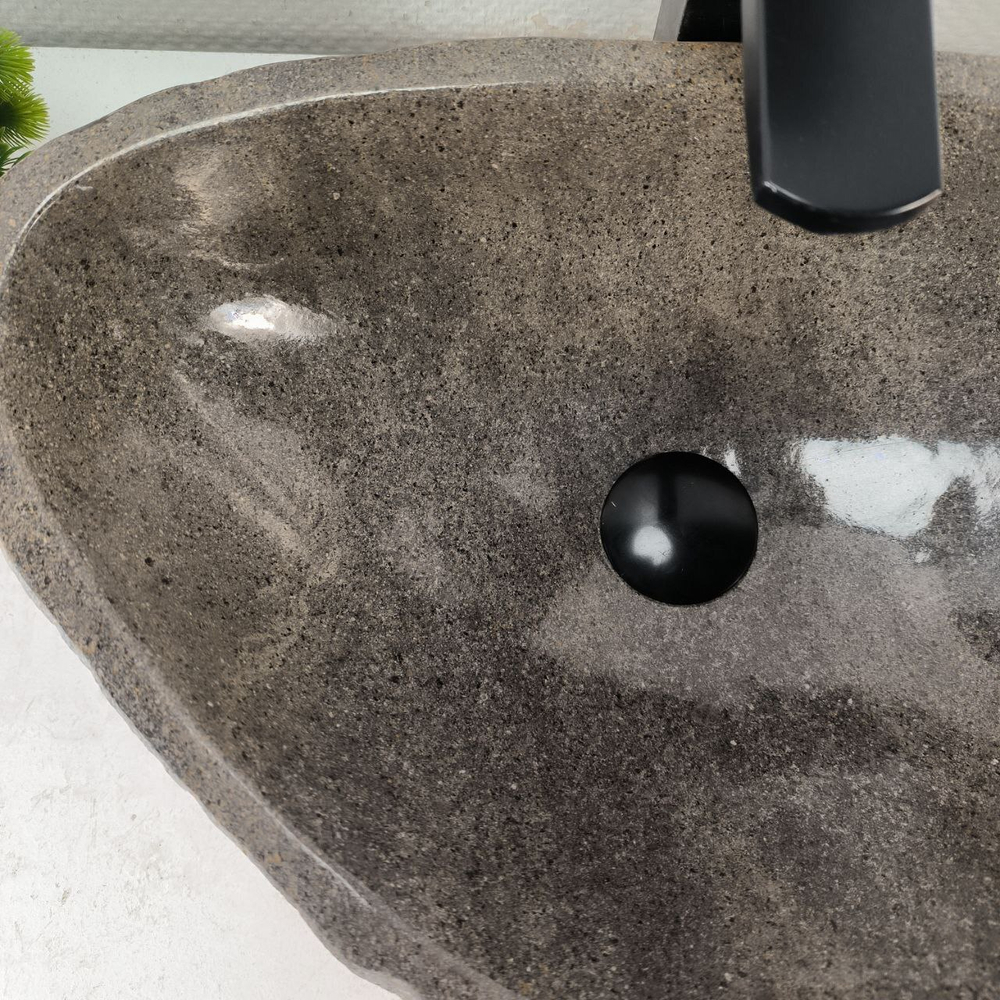 Раковина из речного камня RS-65108 48*32*15 0856