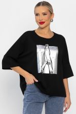 Блуза Фауст (черная) Б14202-20М LT Collection