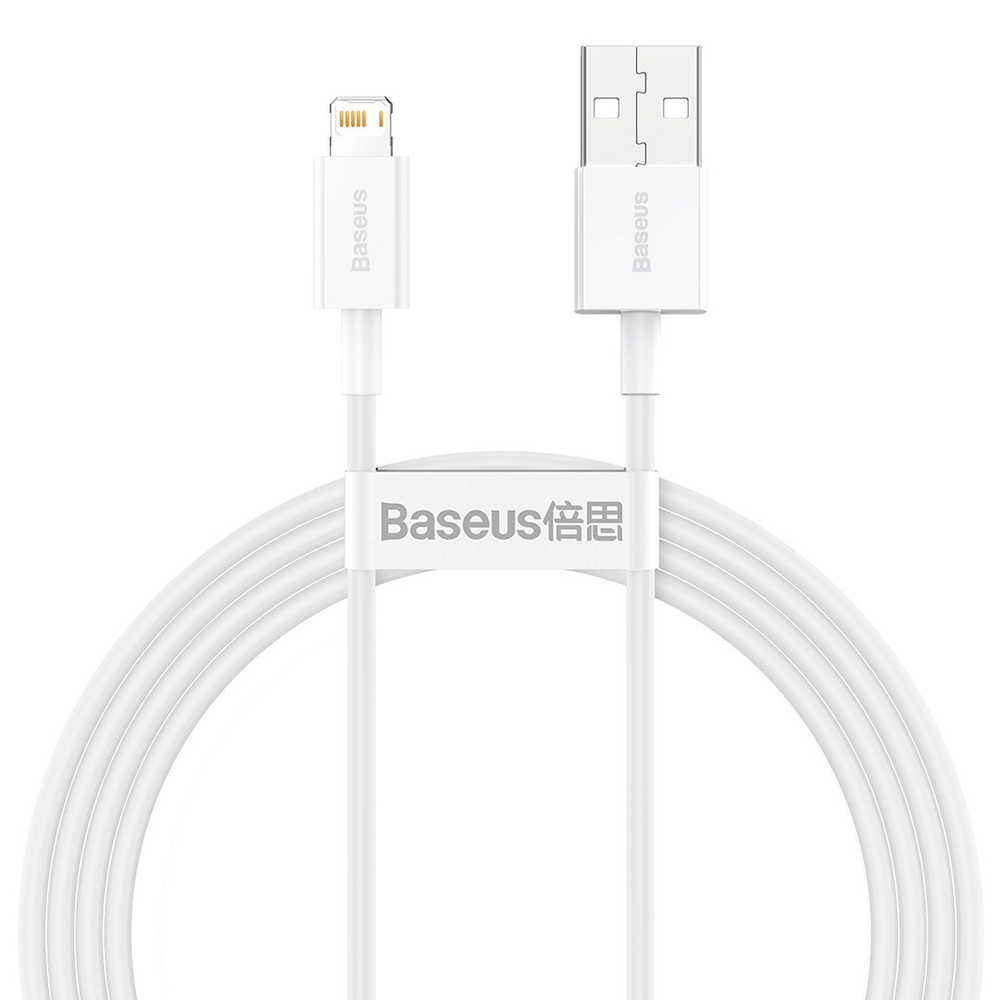 Lightning Кабель Baseus Superior Series Fast Charging Data Cable USB to iP 2.4A 1.5m - White