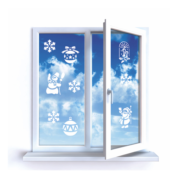 Набор для творчества «Трафареты на окна», 21.5х21х3.5 см