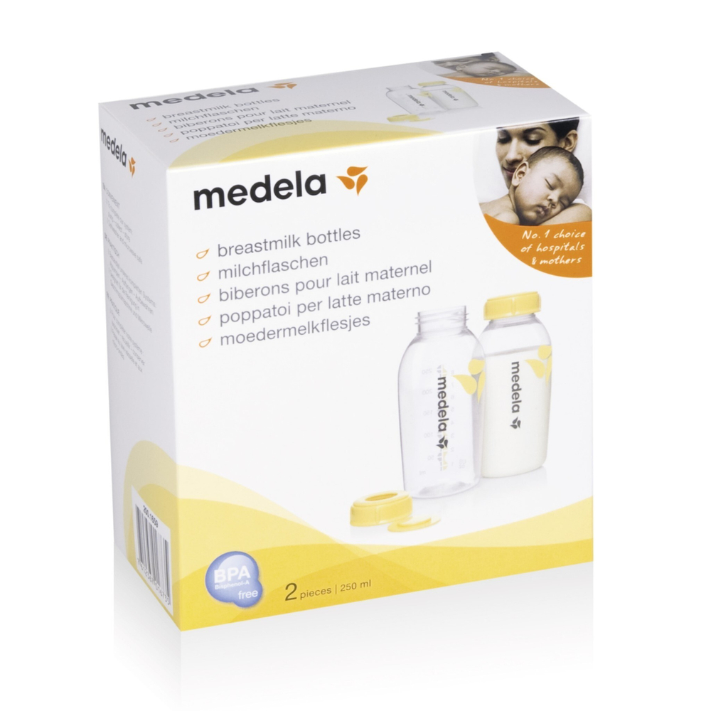 Бутылочка Medela полипропиленовая, 250 мл, 2 шт