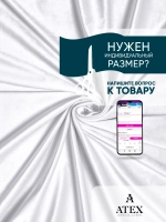 Ткань Бархат белый для штор интерьера отрез