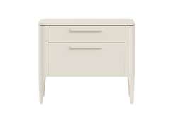 Тумба прикроватная Type 2 ящика ширина 60 см (молочный)