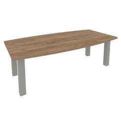 First Стол переговорный KPRG-1 Дуб Табак/Металл Серый 2400*1200*750