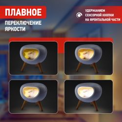 Ночник - светильник светодиодный ЭРА NLED-467-1W-W котик белый