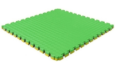 Будо-мат (татами) BABYPUZZ (1 плита 100x100x2,5см, 1кв.м./уп) "Желто-зеленый"