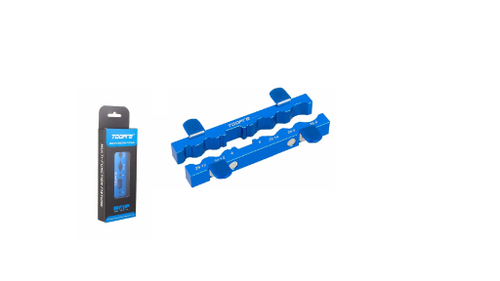 Вкладыши TOOPRE для тисков, для ø4/5/9/10/12/14/20/25/28,6/30/36 мм, длина 157мм, алюминий, синий