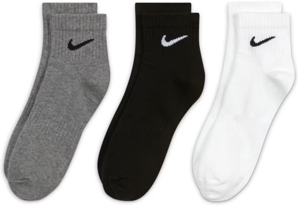 SX7677-964 НОСКИ Nike U NK EVERYDAY LTWT ANKLE 3PR