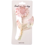 Заколка-краб для волос «Мон Пион», подсолнух, микс 6 цветов, 11см (Блистер)