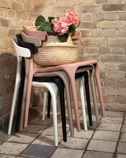 Стул Neo  пластик нежно-розовый