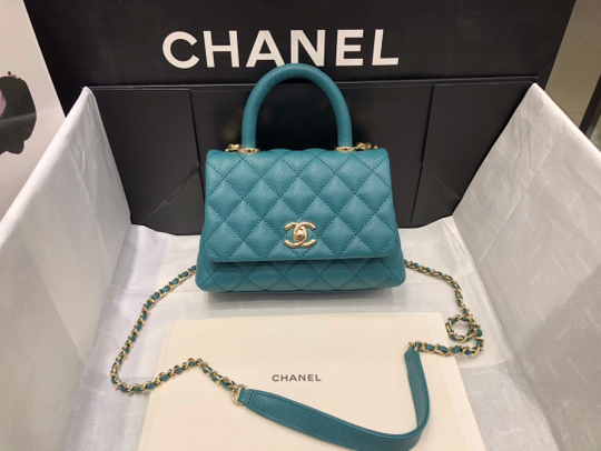 Chane1 Coco Handle Bag 19 cm