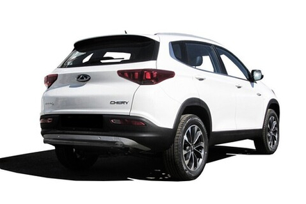 Защита заднего бампера (нержавейка) Chery Tiggo 7 (2016-2020) d57 (черный)