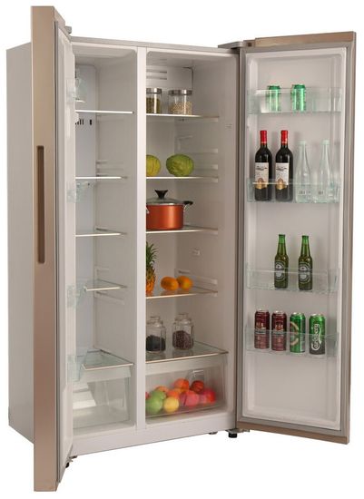 Холодильник Ascoli ACDG571W золото