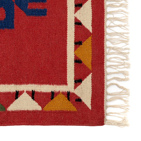 Ковер из шерсти по мотивам чувашских орнаментов 200х300см Tkano Cultural Heritage