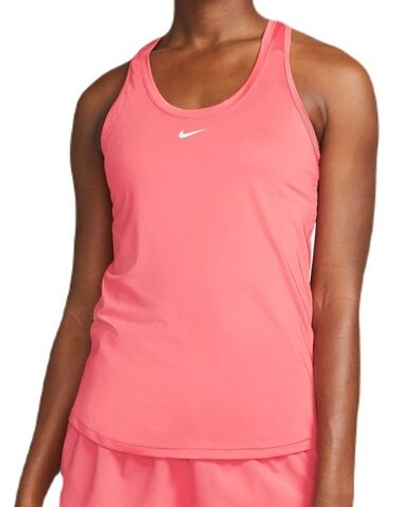 Женский топ теннисный Nike Dri-Fit One Slim Tank - sea coral/white